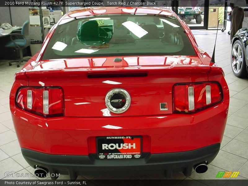 Torch Red / Charcoal Black 2010 Ford Mustang Roush 427R  Supercharged Coupe