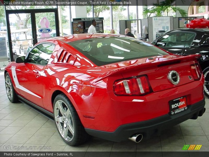 Torch Red / Charcoal Black 2010 Ford Mustang Roush 427R  Supercharged Coupe