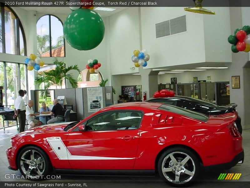 Torch Red / Charcoal Black 2010 Ford Mustang Roush 427R  Supercharged Coupe