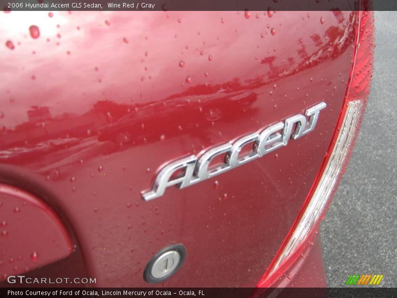 Wine Red / Gray 2006 Hyundai Accent GLS Sedan