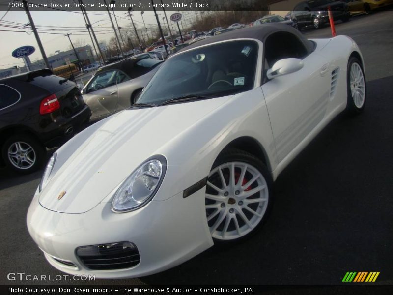 Carrara White / Black 2008 Porsche Boxster Porsche Design Edition 2