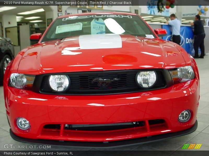 Torch Red / Charcoal Black 2010 Ford Mustang Roush 427R  Supercharged Coupe