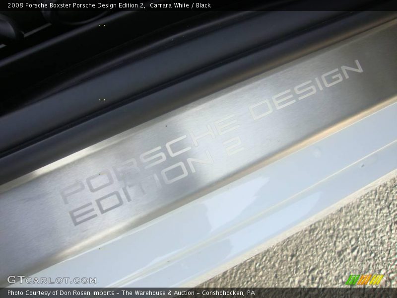 Carrara White / Black 2008 Porsche Boxster Porsche Design Edition 2
