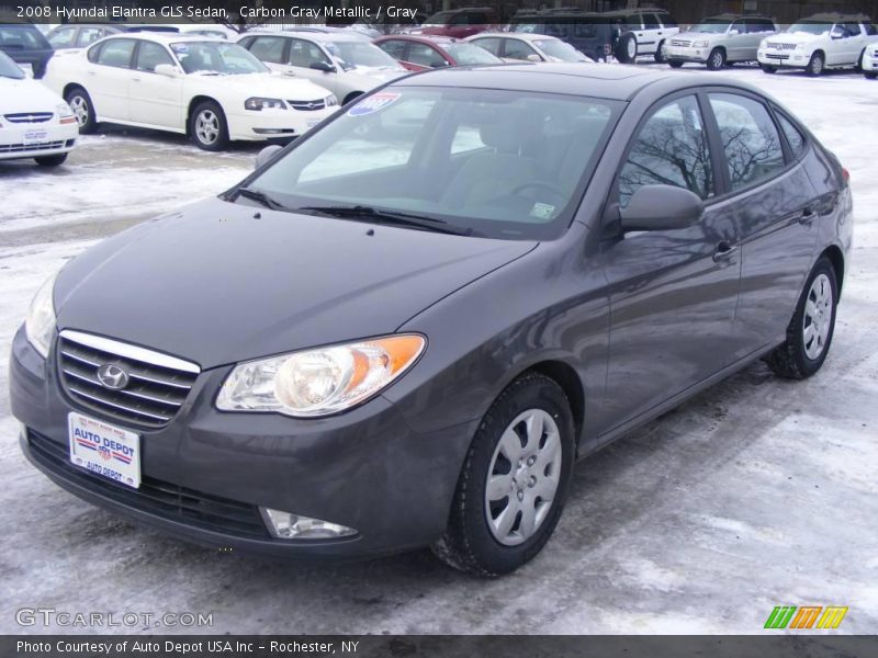 Carbon Gray Metallic / Gray 2008 Hyundai Elantra GLS Sedan