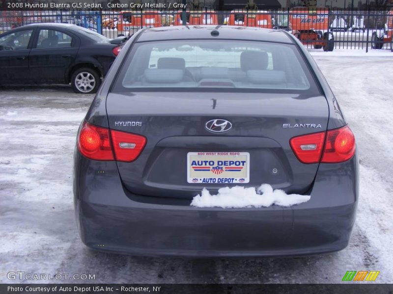 Carbon Gray Metallic / Gray 2008 Hyundai Elantra GLS Sedan