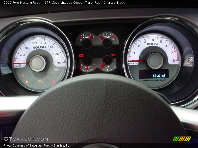 Torch Red / Charcoal Black 2010 Ford Mustang Roush 427R  Supercharged Coupe