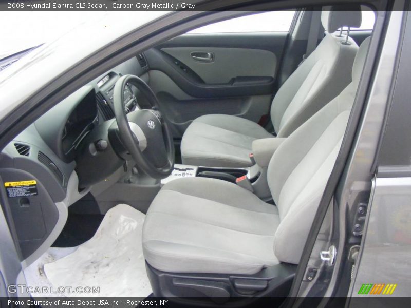 Carbon Gray Metallic / Gray 2008 Hyundai Elantra GLS Sedan
