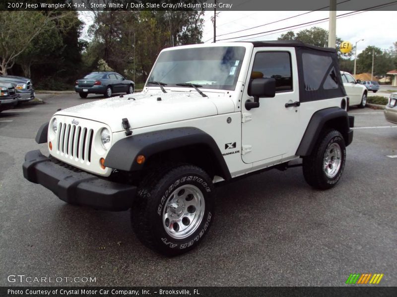 Stone White / Dark Slate Gray/Medium Slate Gray 2007 Jeep Wrangler X 4x4