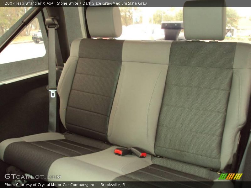 Stone White / Dark Slate Gray/Medium Slate Gray 2007 Jeep Wrangler X 4x4