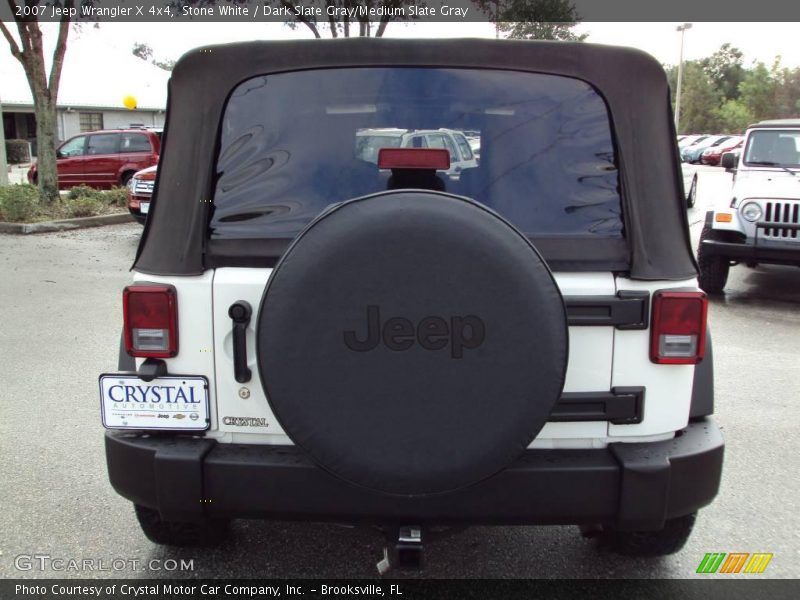 Stone White / Dark Slate Gray/Medium Slate Gray 2007 Jeep Wrangler X 4x4