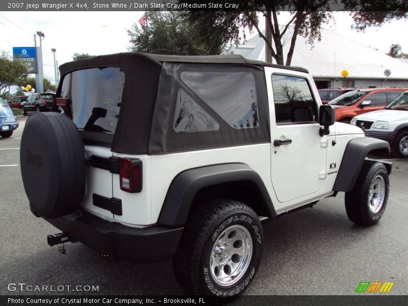 Stone White / Dark Slate Gray/Medium Slate Gray 2007 Jeep Wrangler X 4x4