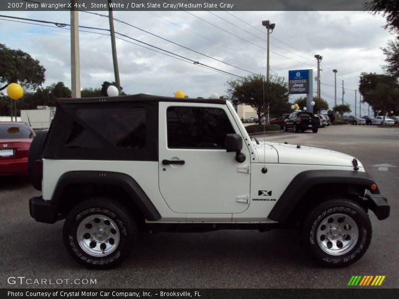 Stone White / Dark Slate Gray/Medium Slate Gray 2007 Jeep Wrangler X 4x4