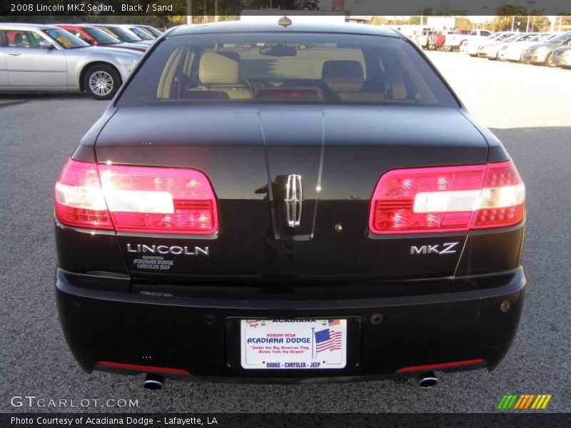 Black / Sand 2008 Lincoln MKZ Sedan