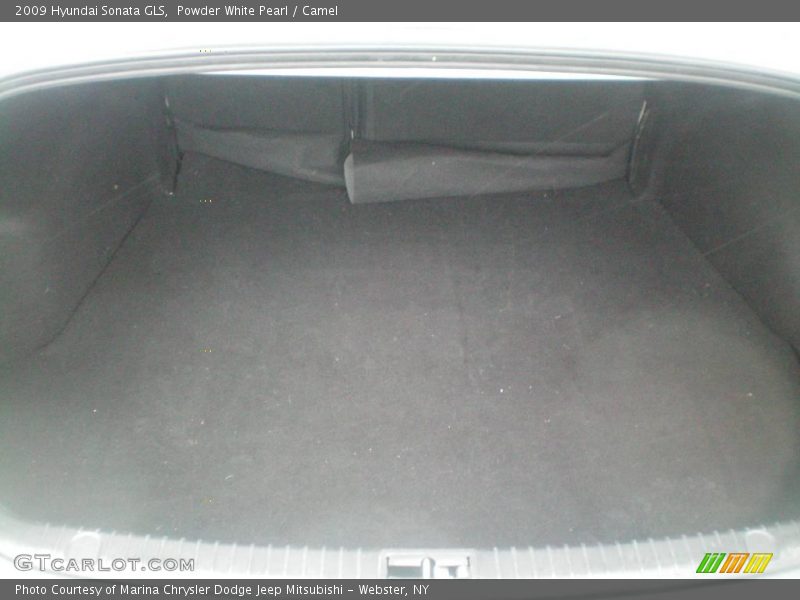 Powder White Pearl / Camel 2009 Hyundai Sonata GLS