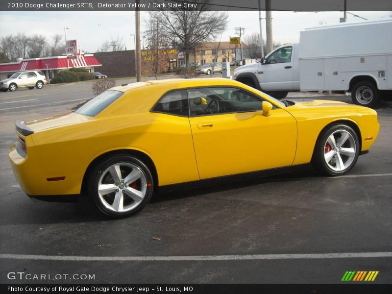 Detonator Yellow / Dark Slate Gray 2010 Dodge Challenger SRT8
