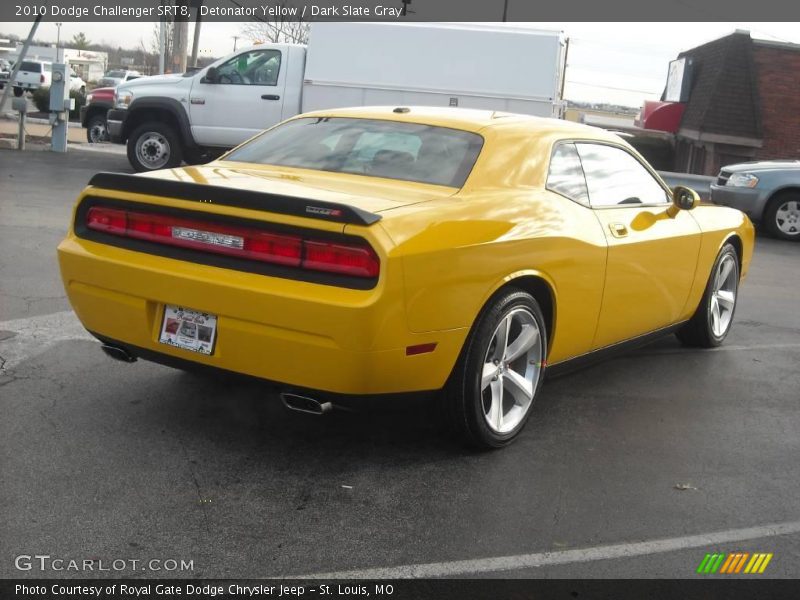 Detonator Yellow / Dark Slate Gray 2010 Dodge Challenger SRT8