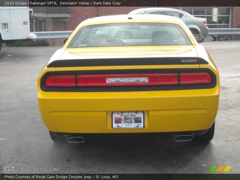 Detonator Yellow / Dark Slate Gray 2010 Dodge Challenger SRT8