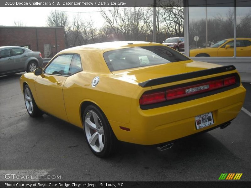 Detonator Yellow / Dark Slate Gray 2010 Dodge Challenger SRT8