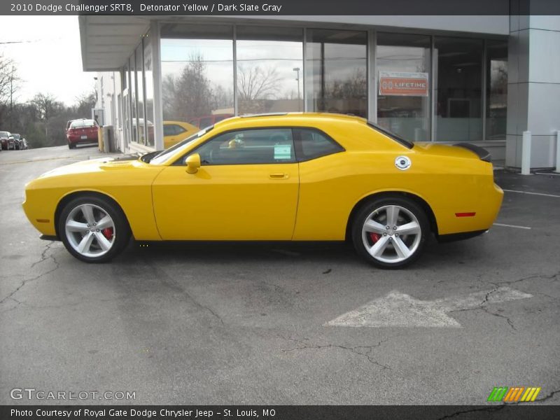 Detonator Yellow / Dark Slate Gray 2010 Dodge Challenger SRT8