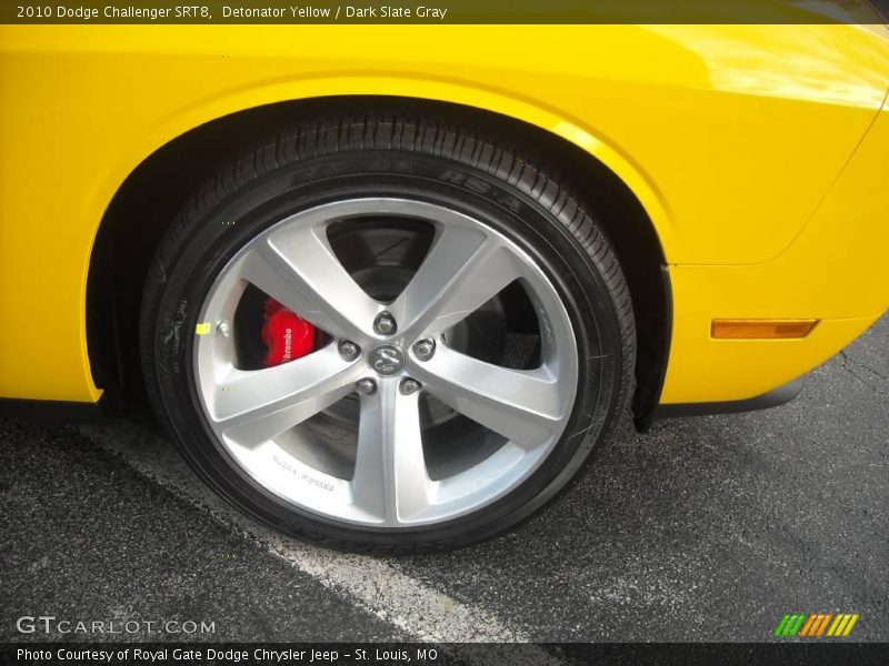 Detonator Yellow / Dark Slate Gray 2010 Dodge Challenger SRT8