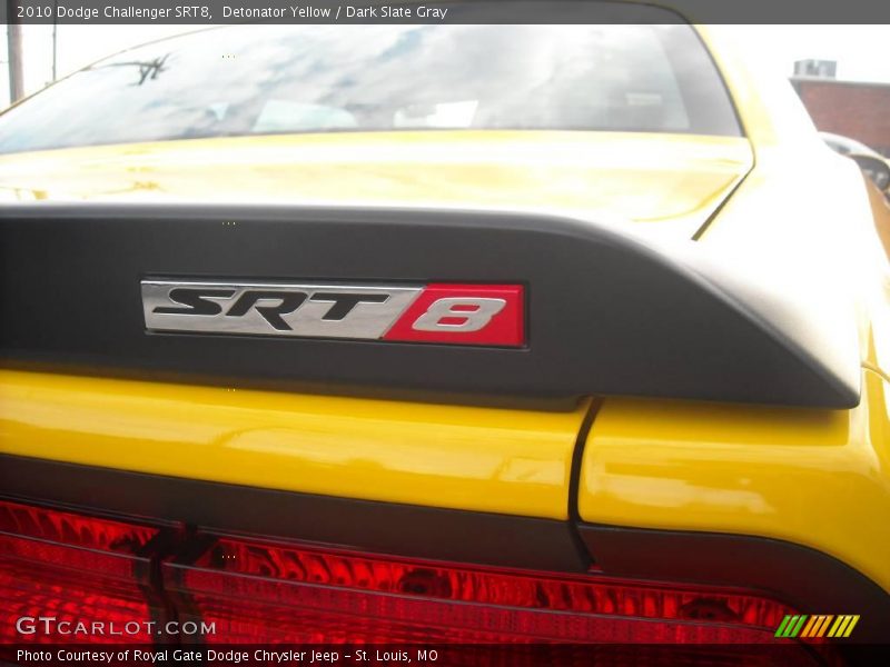 Detonator Yellow / Dark Slate Gray 2010 Dodge Challenger SRT8