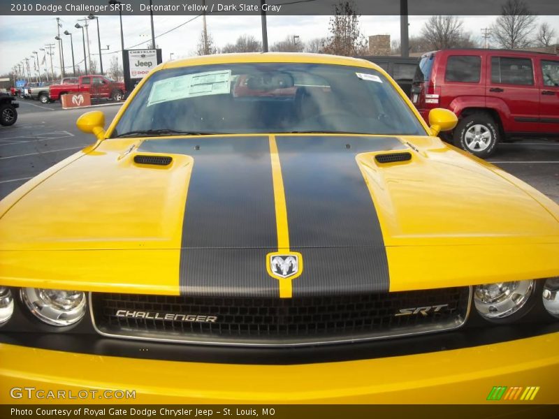 Detonator Yellow / Dark Slate Gray 2010 Dodge Challenger SRT8