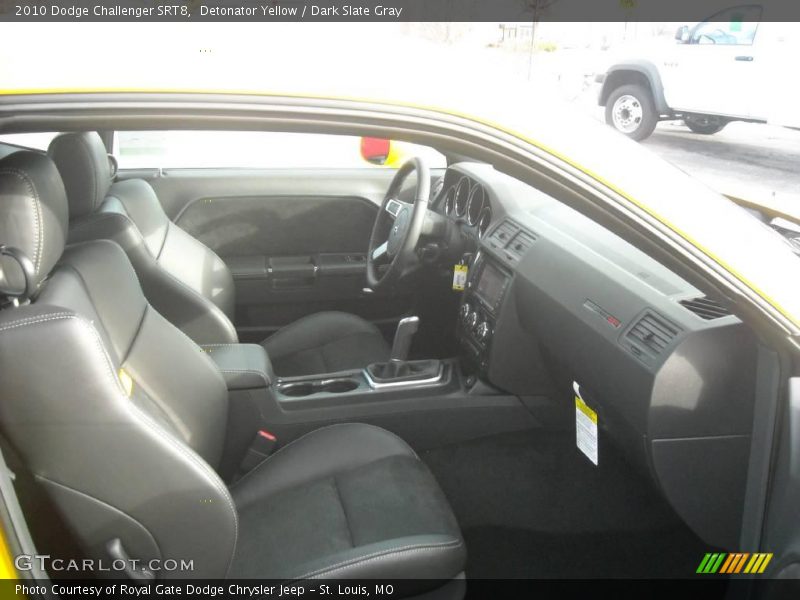 Detonator Yellow / Dark Slate Gray 2010 Dodge Challenger SRT8
