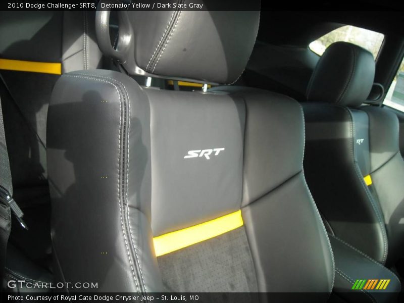 Detonator Yellow / Dark Slate Gray 2010 Dodge Challenger SRT8