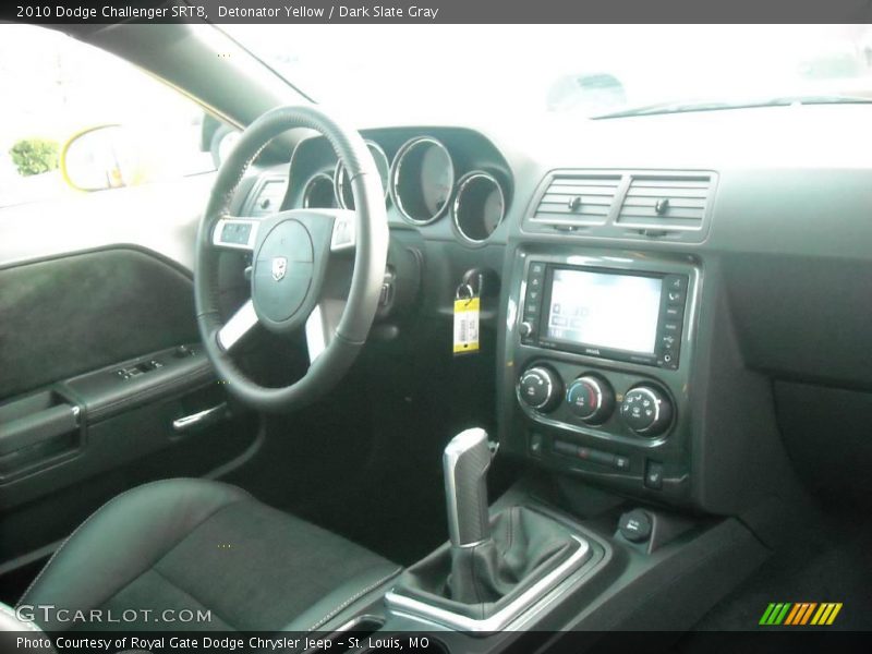 Detonator Yellow / Dark Slate Gray 2010 Dodge Challenger SRT8