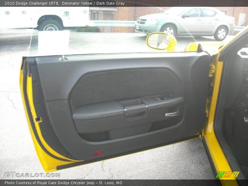 Detonator Yellow / Dark Slate Gray 2010 Dodge Challenger SRT8