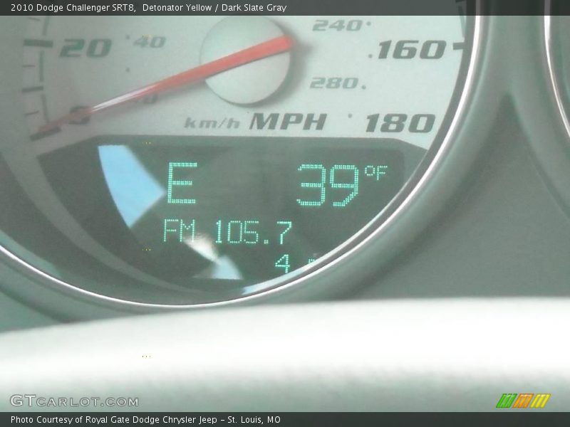 Detonator Yellow / Dark Slate Gray 2010 Dodge Challenger SRT8