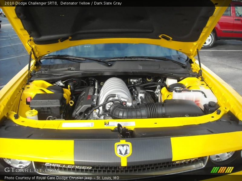 Detonator Yellow / Dark Slate Gray 2010 Dodge Challenger SRT8