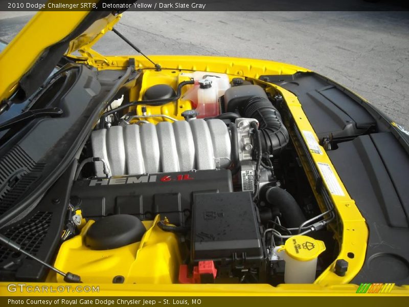 Detonator Yellow / Dark Slate Gray 2010 Dodge Challenger SRT8