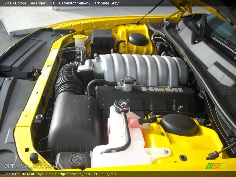 Detonator Yellow / Dark Slate Gray 2010 Dodge Challenger SRT8