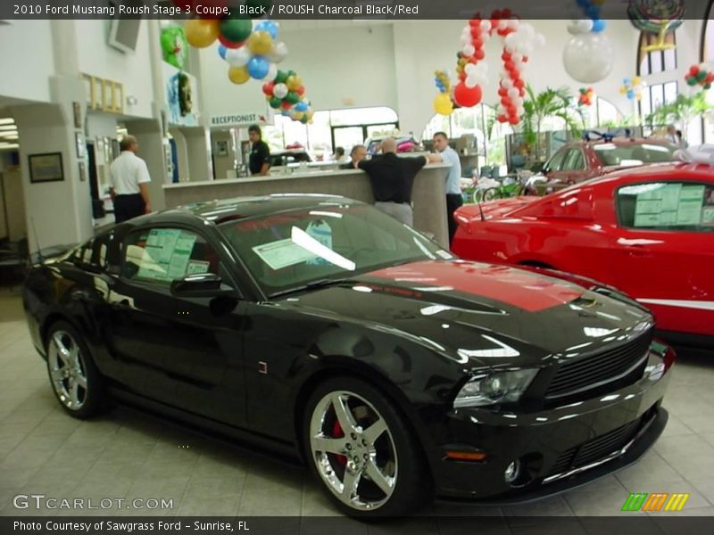 Black / ROUSH Charcoal Black/Red 2010 Ford Mustang Roush Stage 3 Coupe
