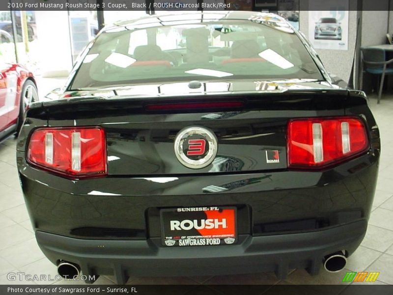 Black / ROUSH Charcoal Black/Red 2010 Ford Mustang Roush Stage 3 Coupe