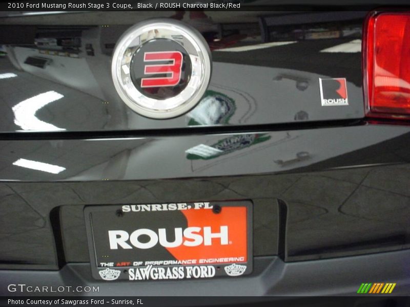 Black / ROUSH Charcoal Black/Red 2010 Ford Mustang Roush Stage 3 Coupe