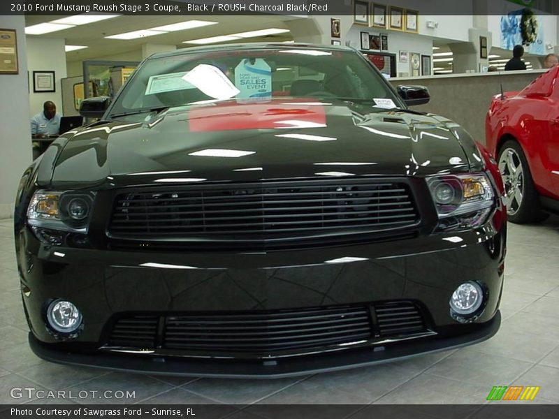 Black / ROUSH Charcoal Black/Red 2010 Ford Mustang Roush Stage 3 Coupe