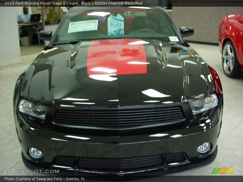 Black / ROUSH Charcoal Black/Red 2010 Ford Mustang Roush Stage 3 Coupe
