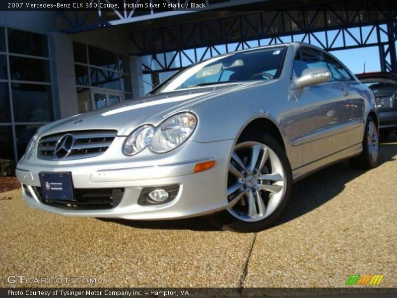 Iridium Silver Metallic / Black 2007 Mercedes-Benz CLK 350 Coupe