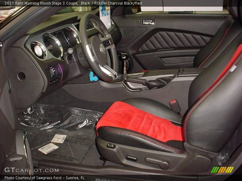 Black / ROUSH Charcoal Black/Red 2010 Ford Mustang Roush Stage 3 Coupe