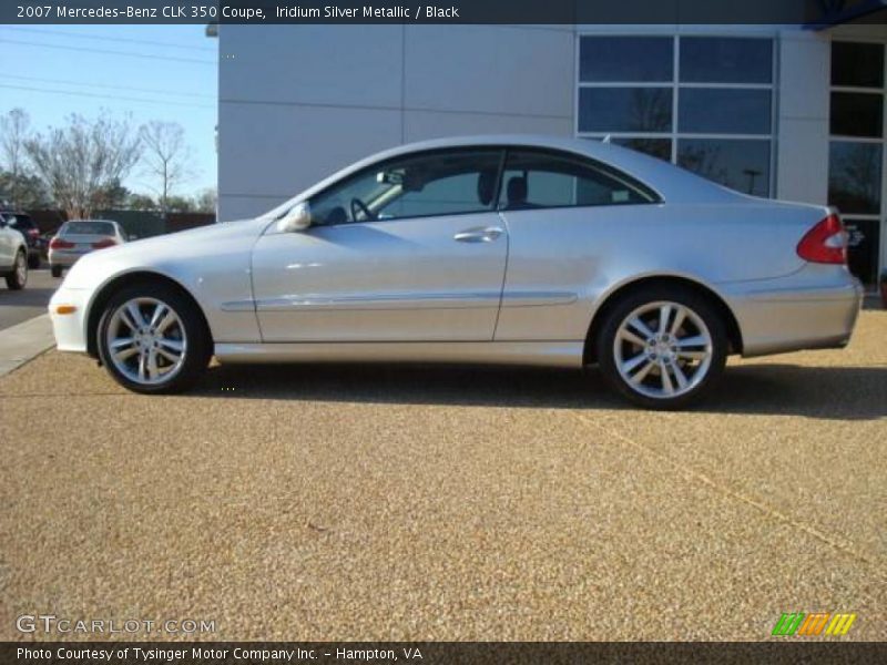 Iridium Silver Metallic / Black 2007 Mercedes-Benz CLK 350 Coupe