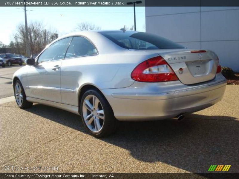 Iridium Silver Metallic / Black 2007 Mercedes-Benz CLK 350 Coupe