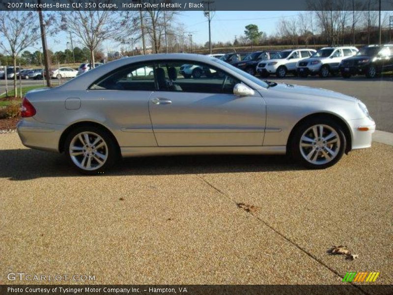 Iridium Silver Metallic / Black 2007 Mercedes-Benz CLK 350 Coupe