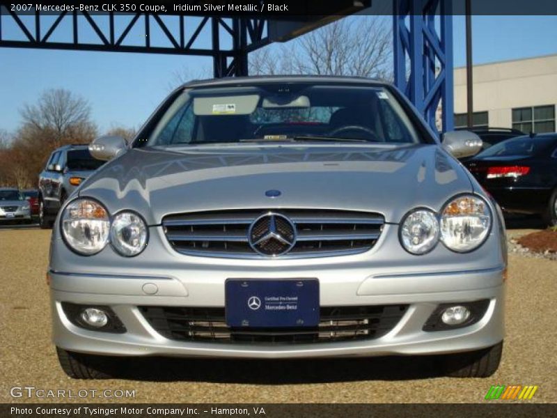 Iridium Silver Metallic / Black 2007 Mercedes-Benz CLK 350 Coupe