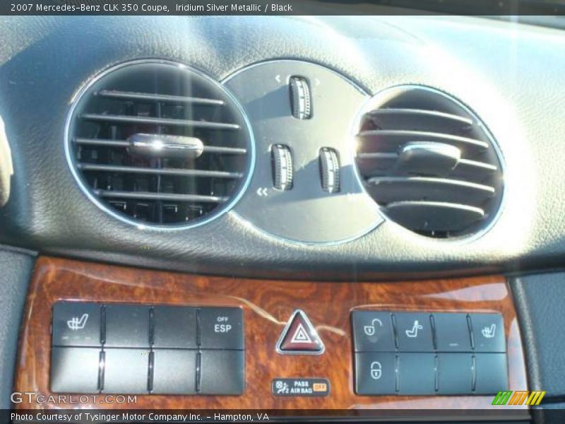 Iridium Silver Metallic / Black 2007 Mercedes-Benz CLK 350 Coupe