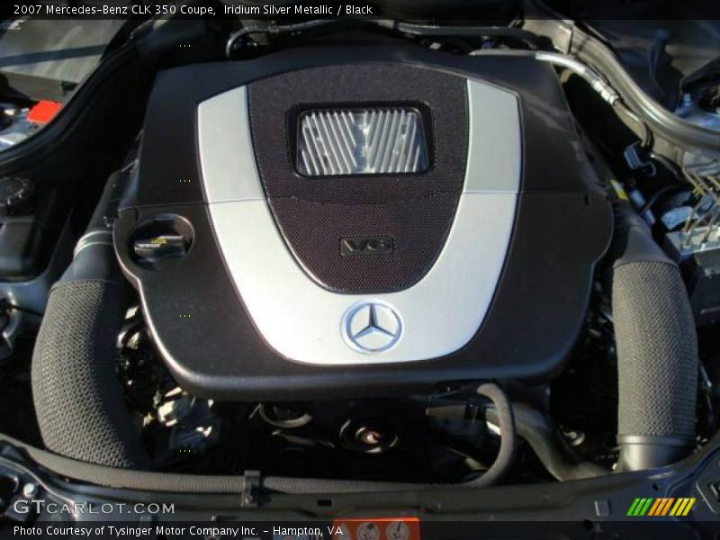 Iridium Silver Metallic / Black 2007 Mercedes-Benz CLK 350 Coupe