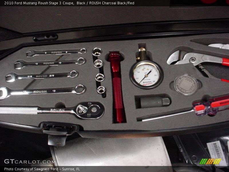 Black / ROUSH Charcoal Black/Red 2010 Ford Mustang Roush Stage 3 Coupe