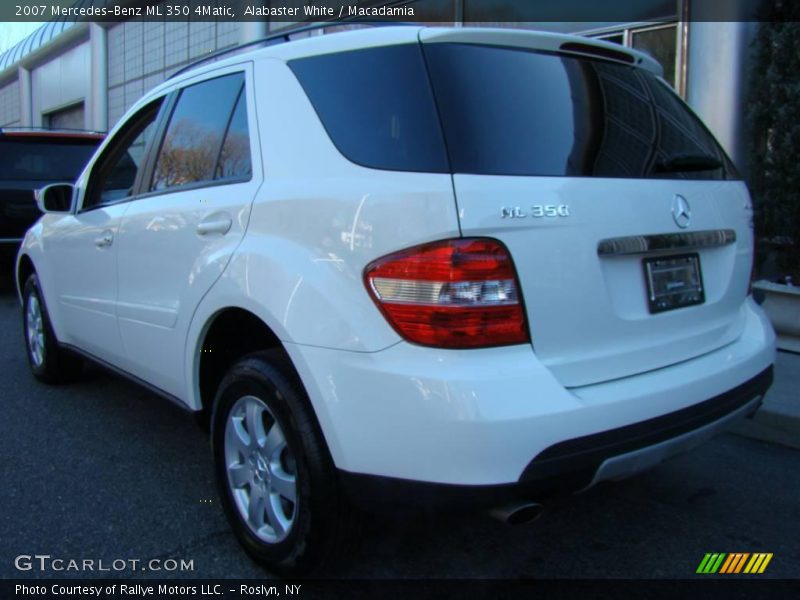 Alabaster White / Macadamia 2007 Mercedes-Benz ML 350 4Matic