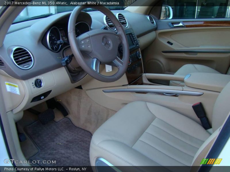 Alabaster White / Macadamia 2007 Mercedes-Benz ML 350 4Matic